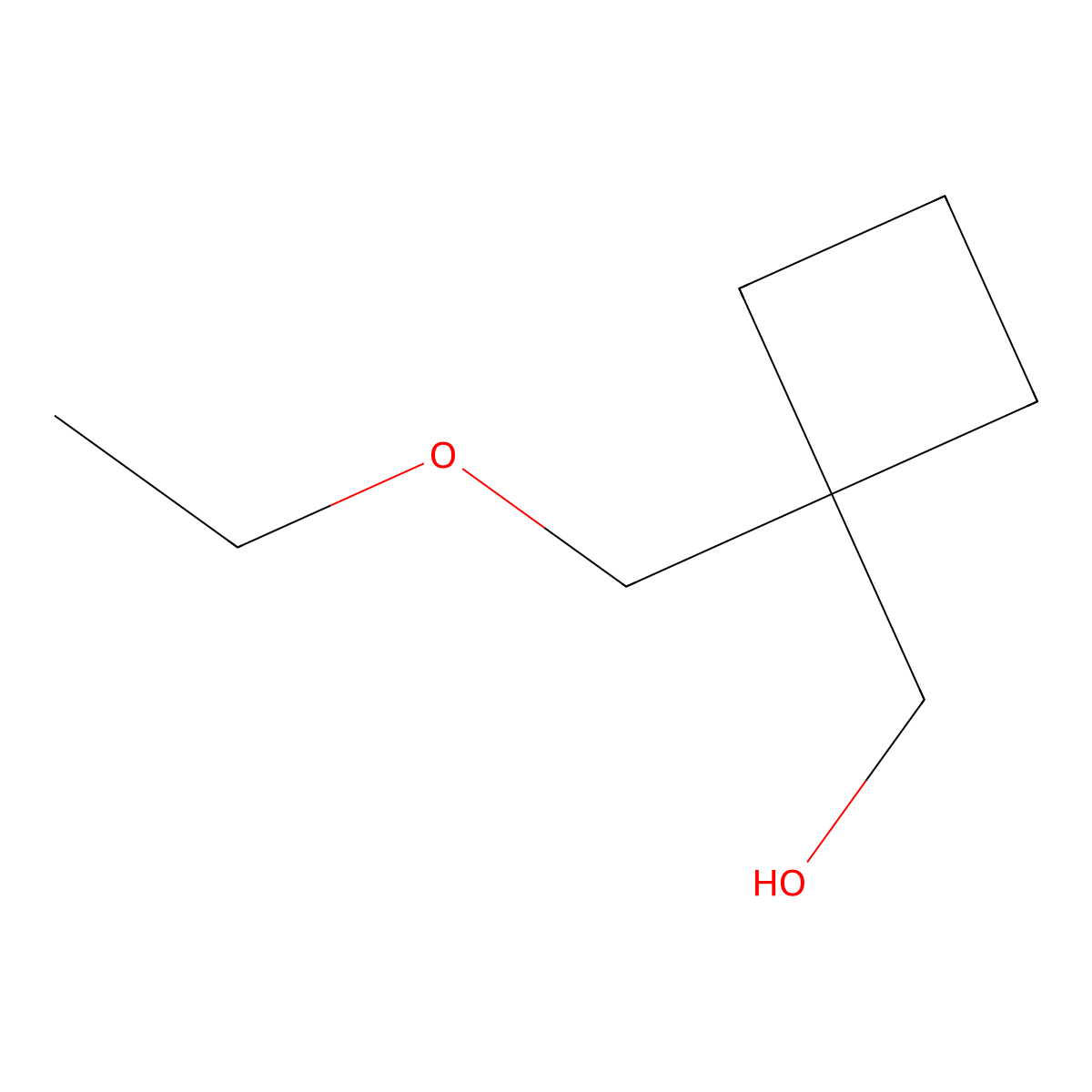 [1-(Ethoxymethyl)cyclobutyl]methanol molecular structure, CAS 1423028-33-4