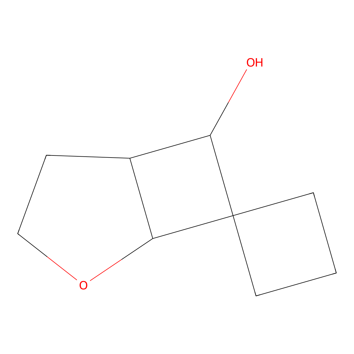 4-Oxaspiro[bicyclo[3.2.0]heptane-6,1'-cyclobutane]-7-ol molecular structure, CAS 1423028-41-4
