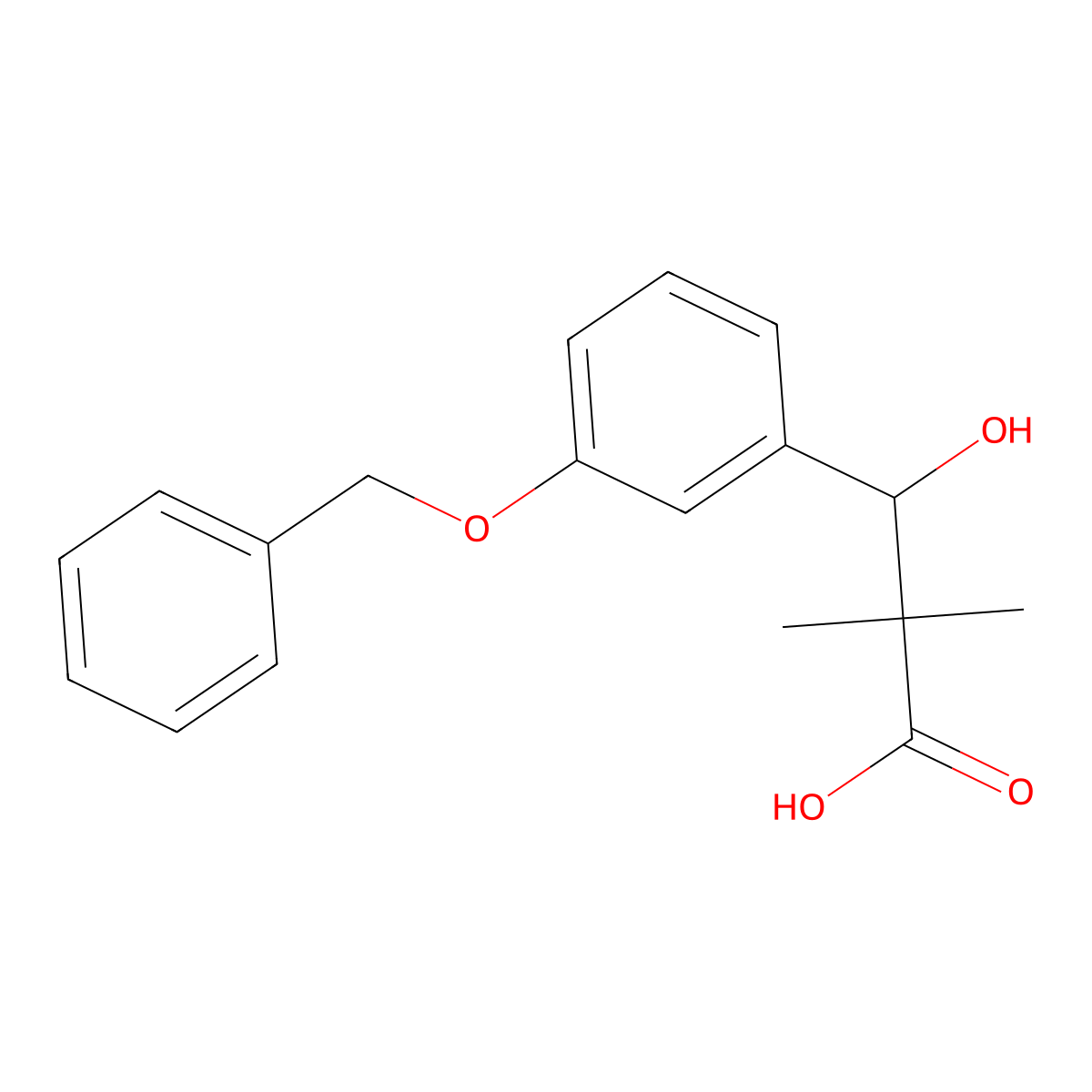 3-[3-(Benzyloxy)phenyl]-3-hydroxy-2,2-dimethylpropanoic acid molecular structure, CAS 1423028-78-7