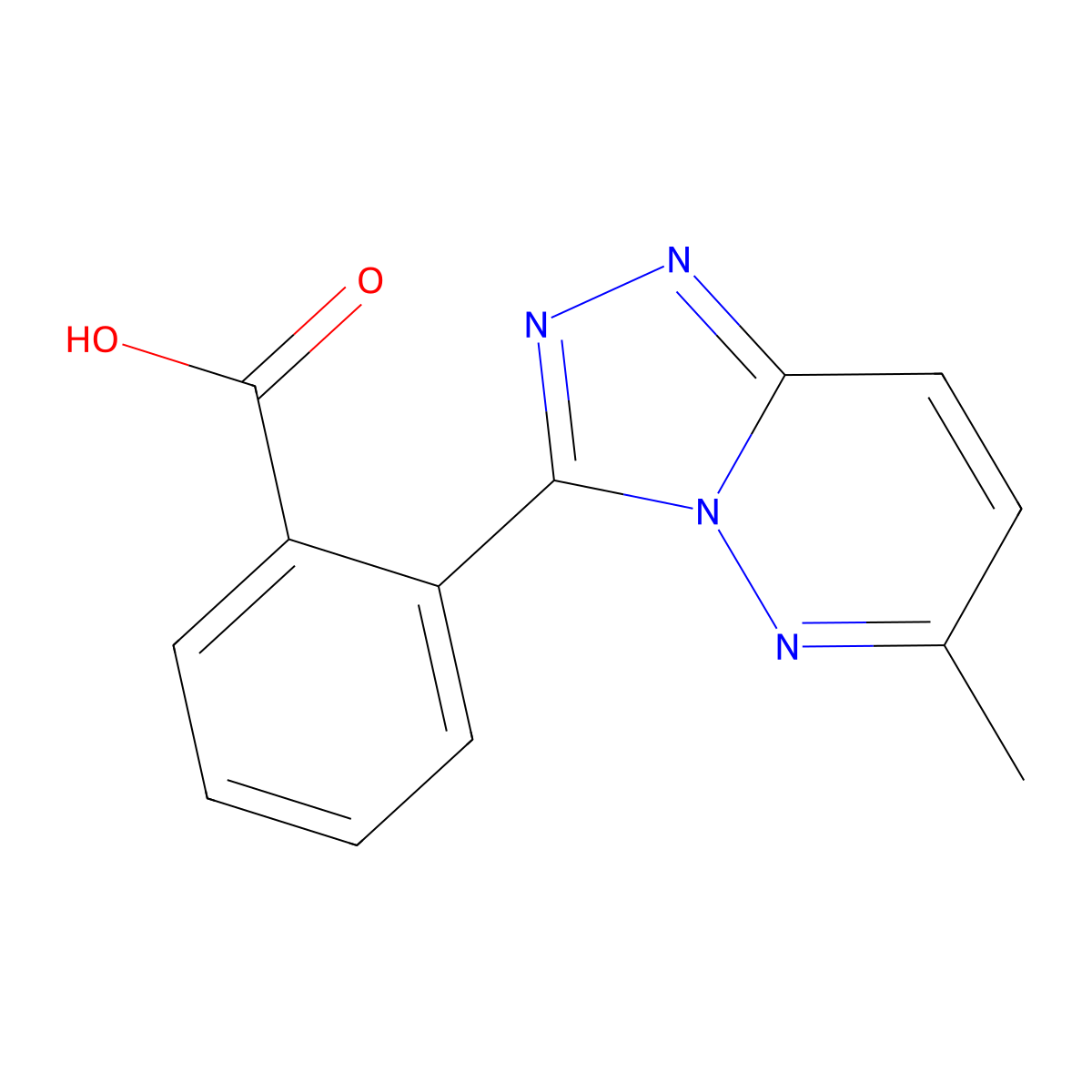 2-{6-Methyl-[1,2,4]triazolo[4,3-b]pyridazin-3-yl}benzoic acid molecular structure, CAS 1423029-05-3