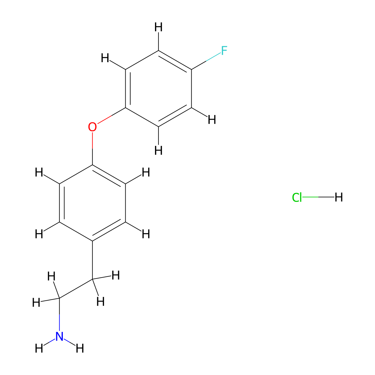 2-[4-(4-Fluorophenoxy)phenyl]ethan-1-amine hydrochloride molecular structure, CAS 1423029-07-5