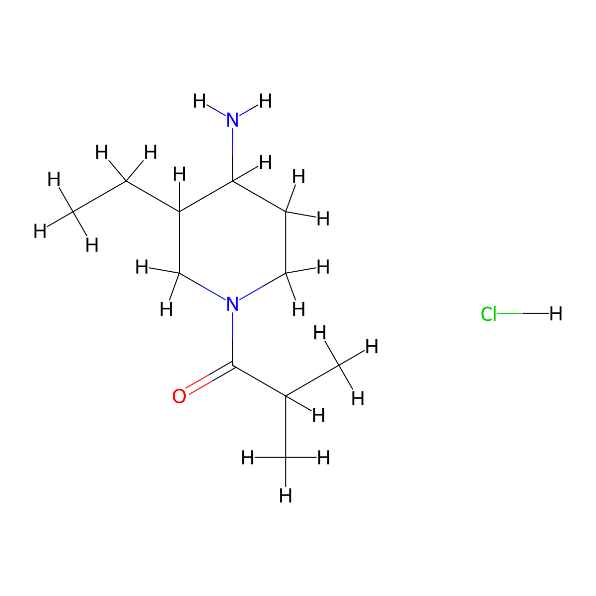 1-(4-Amino-3-ethylpiperidin-1-yl)-2-methylpropan-1-one hydrochloride molecular structure, CAS 1423029-22-4