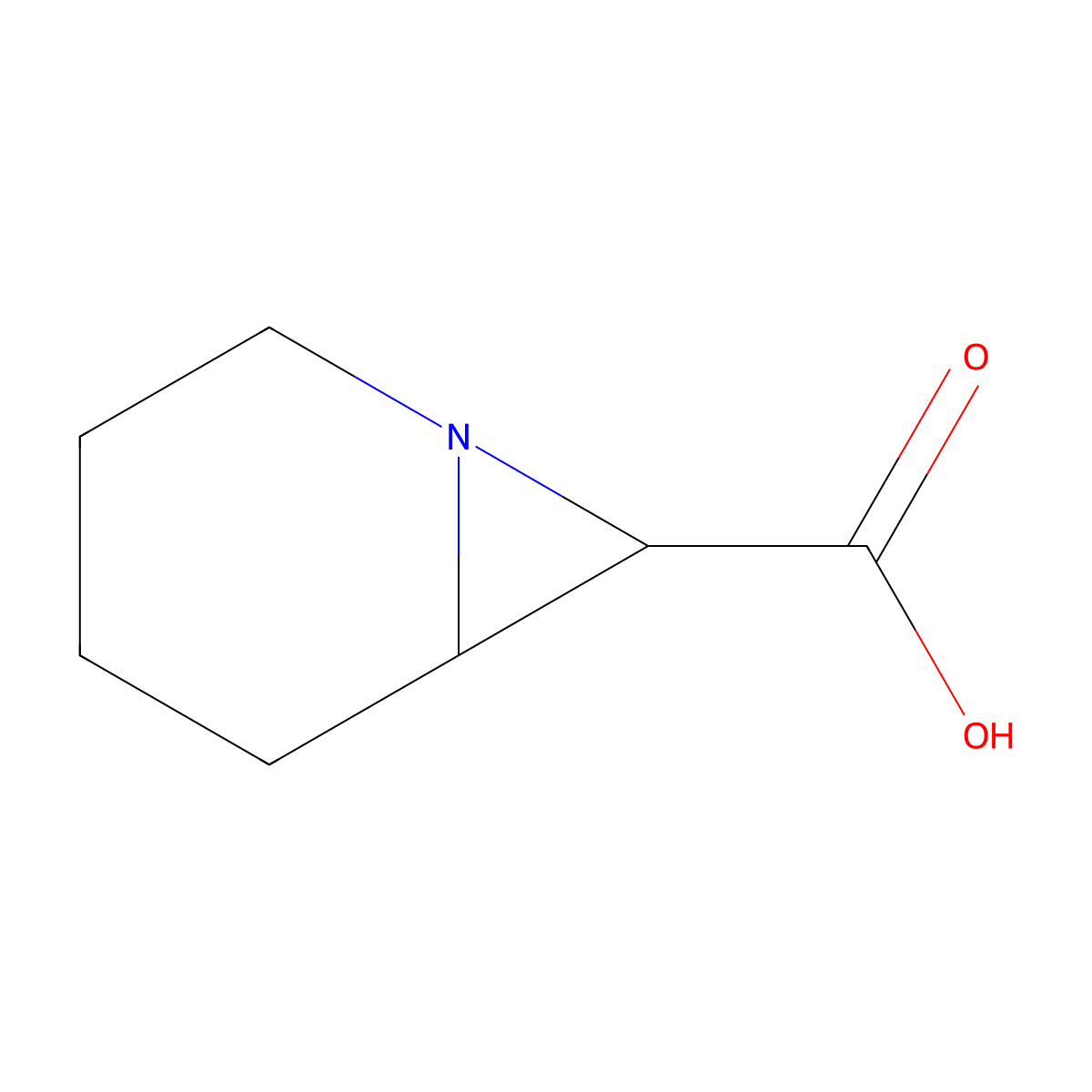 1-Azabicyclo[4.1.0]heptane-7-carboxylic acid molecular structure, CAS 1423029-24-6
