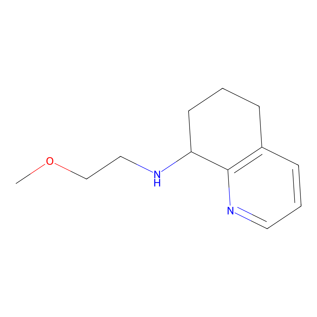 N-(2-methoxyethyl)-5,6,7,8-tetrahydroquinolin-8-amine molecular structure, CAS 1423029-49-5