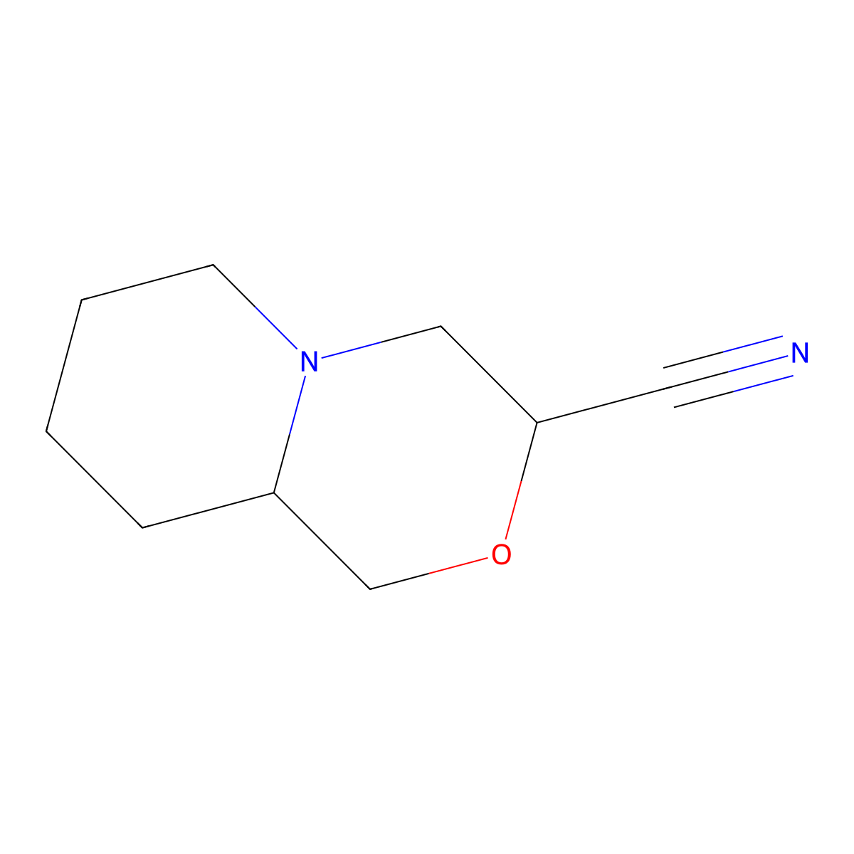 Octahydropyrido[2,1-c]morpholine-3-carbonitrile molecular structure, CAS 1423029-64-4