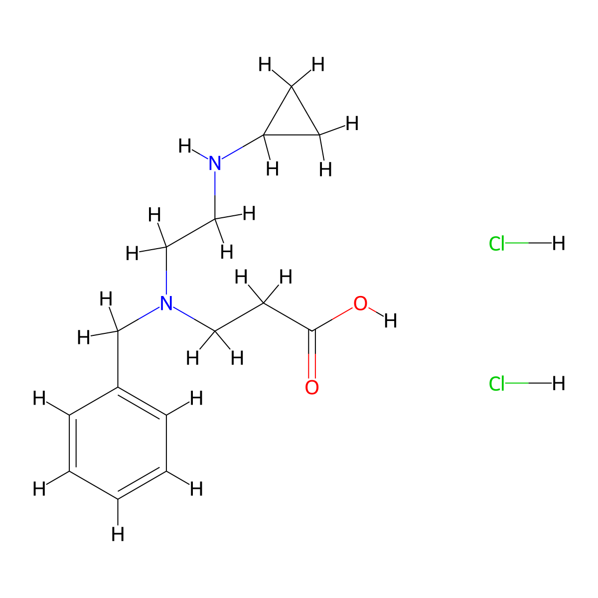 3-(Benzyl(2-(cyclopropylamino)ethyl)amino)propanoic acid dihydrochloride molecular structure, CAS 1423029-66-6