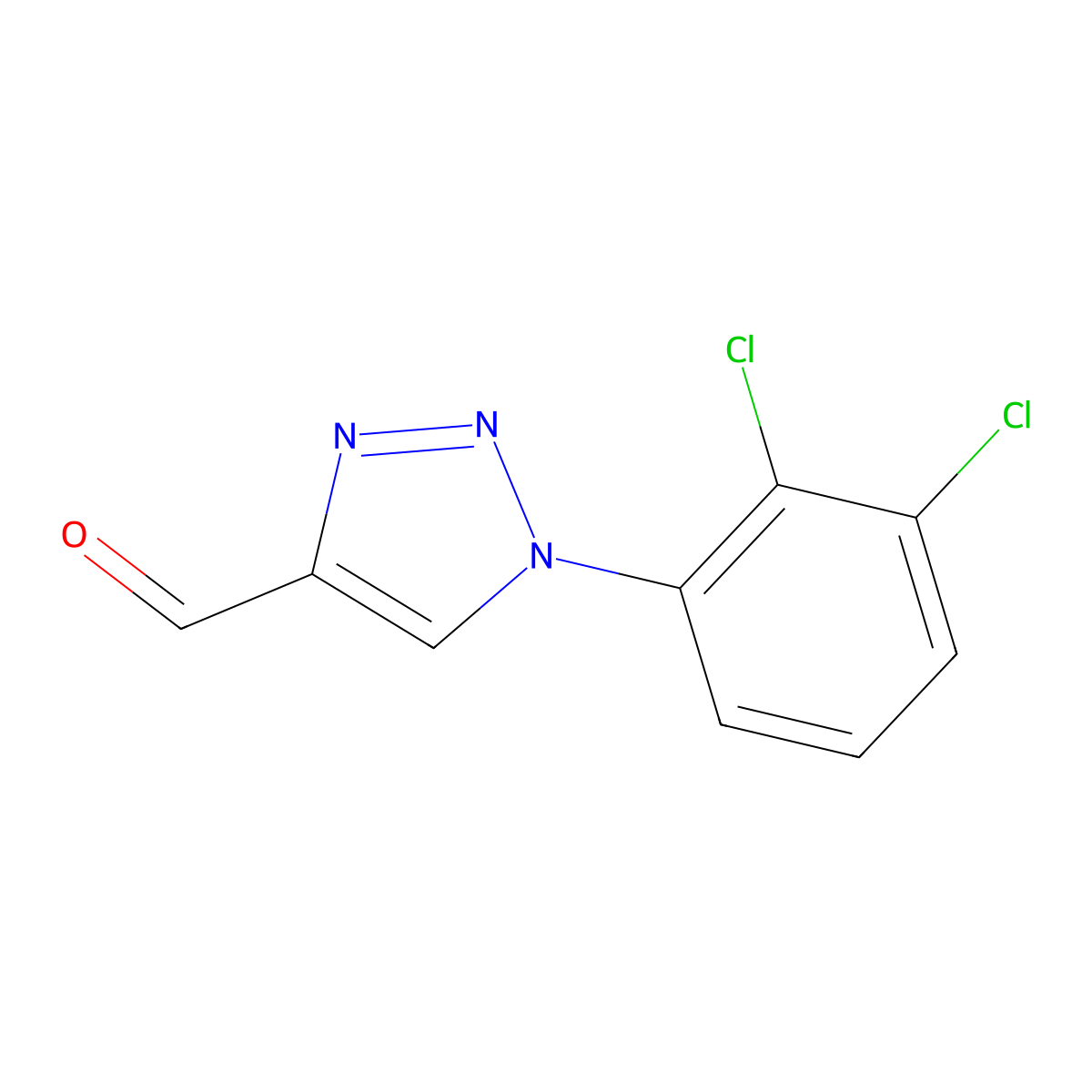 1-(2,3-dichlorophenyl)-1H-1,2,3-triazole-4-carbaldehyde molecular structure, CAS 1423029-67-7