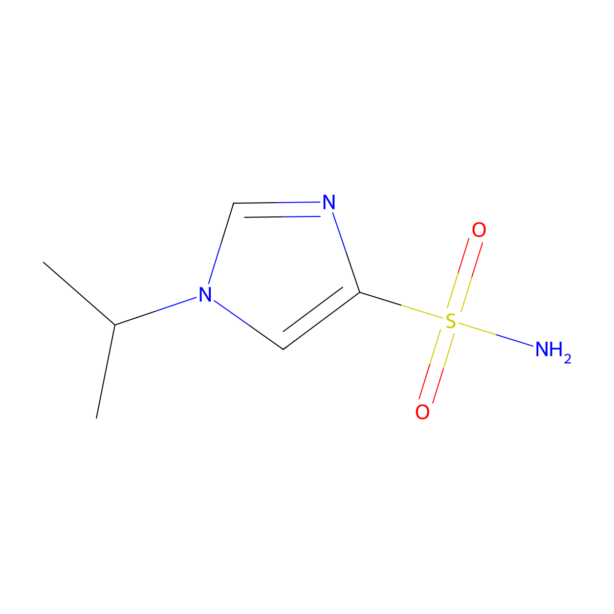 1H-Imidazole-4-sulfonamide, 1-(1-methylethyl)- molecular structure, CAS 1423029-76-8