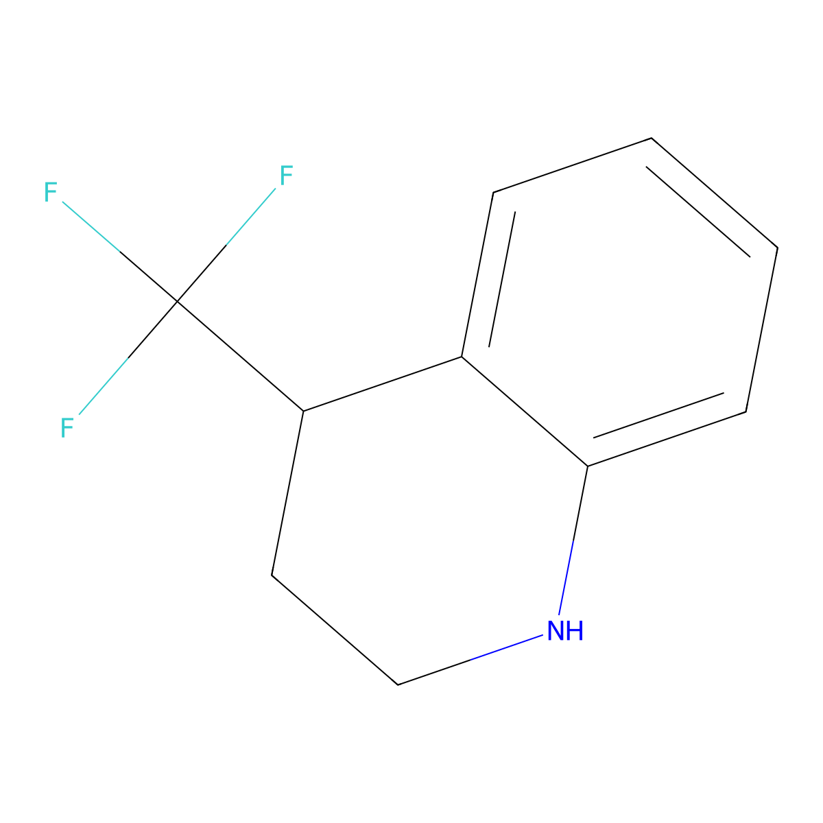 4-(Trifluoromethyl)-1,2,3,4-tetrahydroquinoline molecular structure, CAS 1423030-95-8