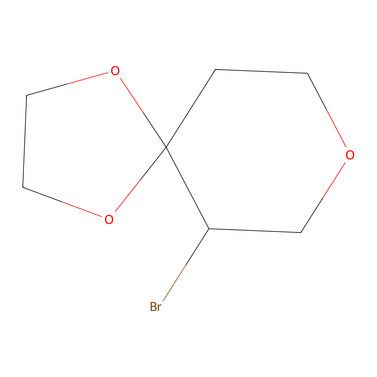 6-Bromo-1,4,8-trioxaspiro[4.5]decane molecular structure, CAS 1423031-10-0