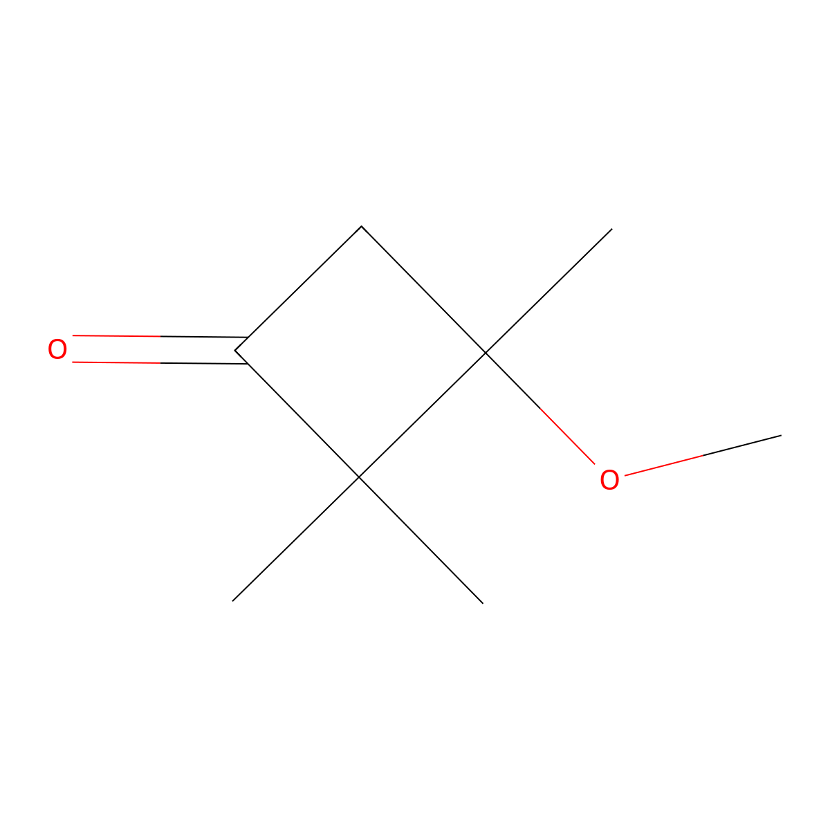 3-Methoxy-2,2,3-trimethylcyclobutan-1-one molecular structure, CAS 1423031-14-4