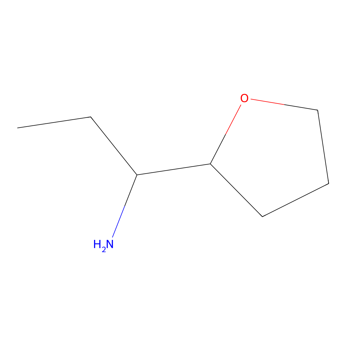 1-(Oxolan-2-yl)propan-1-amine molecular structure, CAS 1423031-22-4