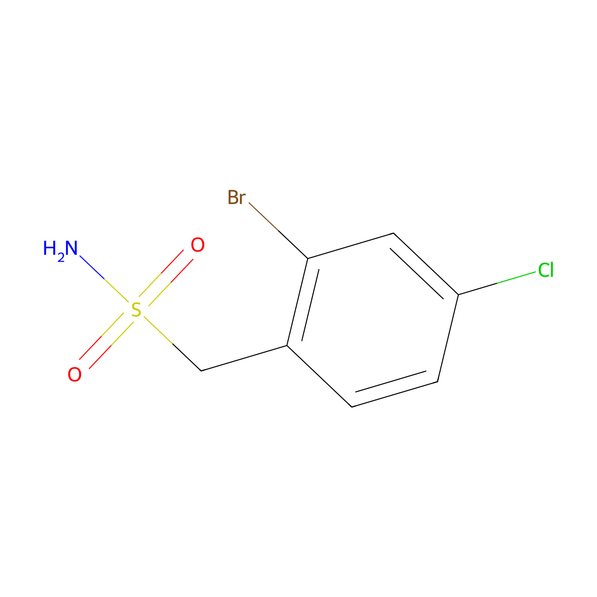 (2-Bromo-4-chlorophenyl)methanesulfonamide molecular structure, CAS 1423031-31-5
