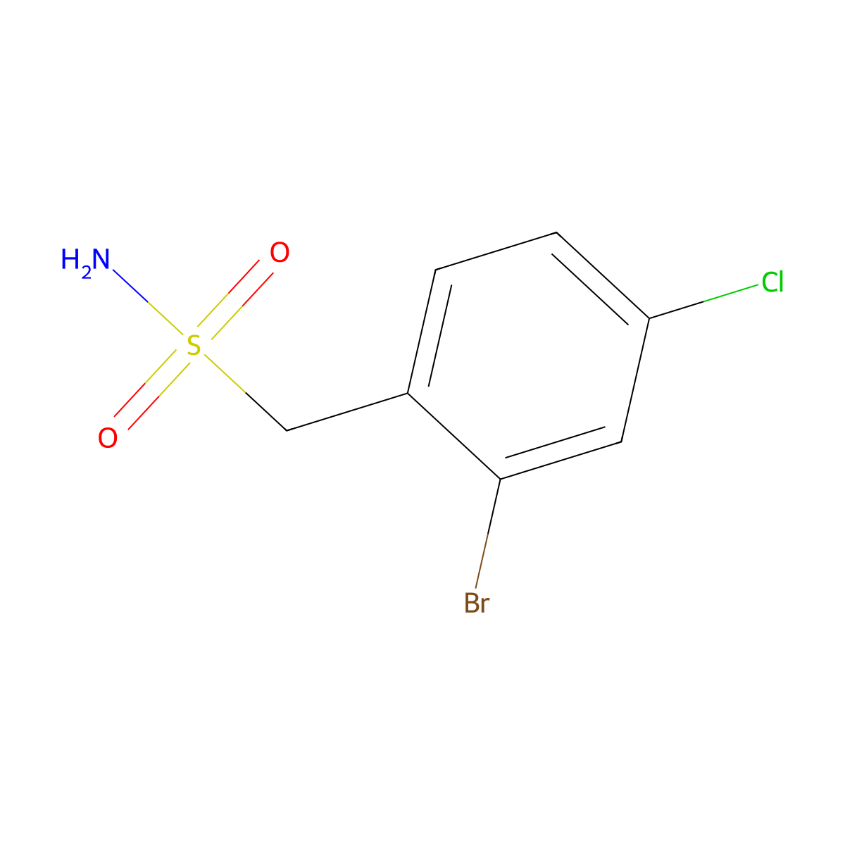 (2-Bromo-4-chlorophenyl)methanesulfonamide molecular structure, CAS 1423031-31-5