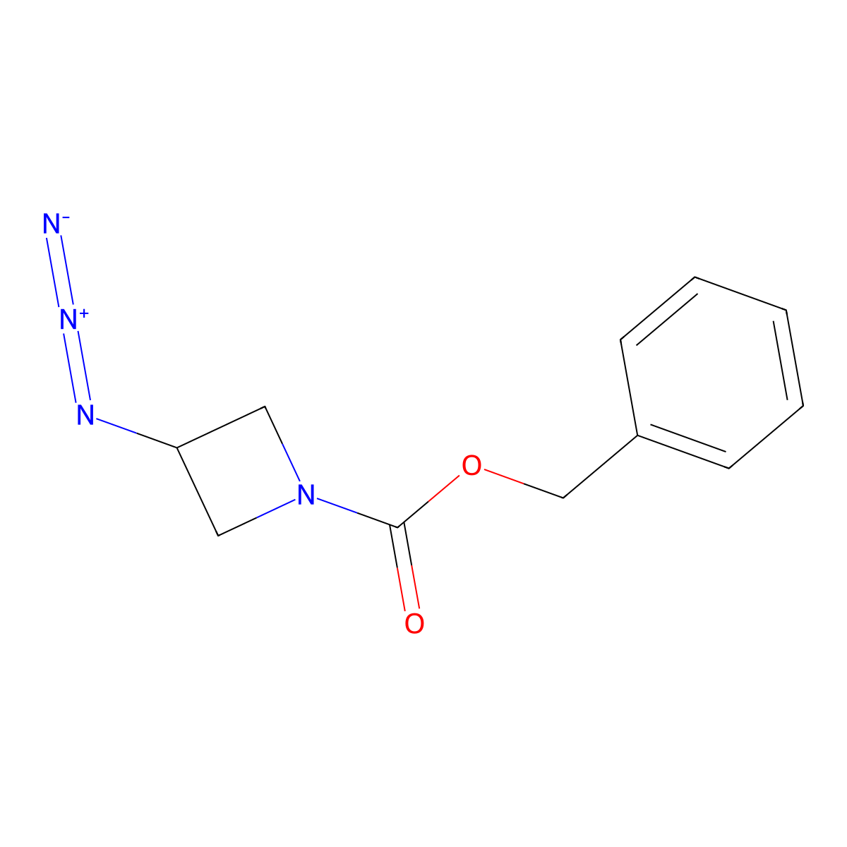 Benzyl 3-azidoazetidine-1-carboxylate molecular structure, CAS 1423031-34-8