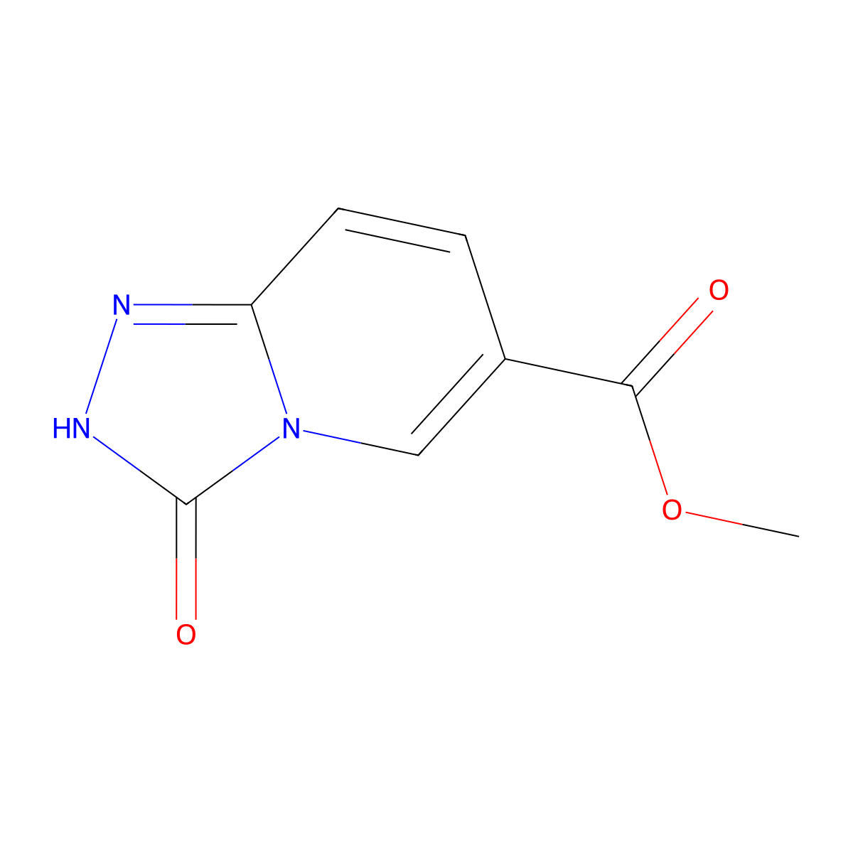 methyl 3-oxo-2H,3H-[1,2,4]triazolo[4,3-a]pyridine-6-carboxylate molecular structure, CAS 1423031-49-5