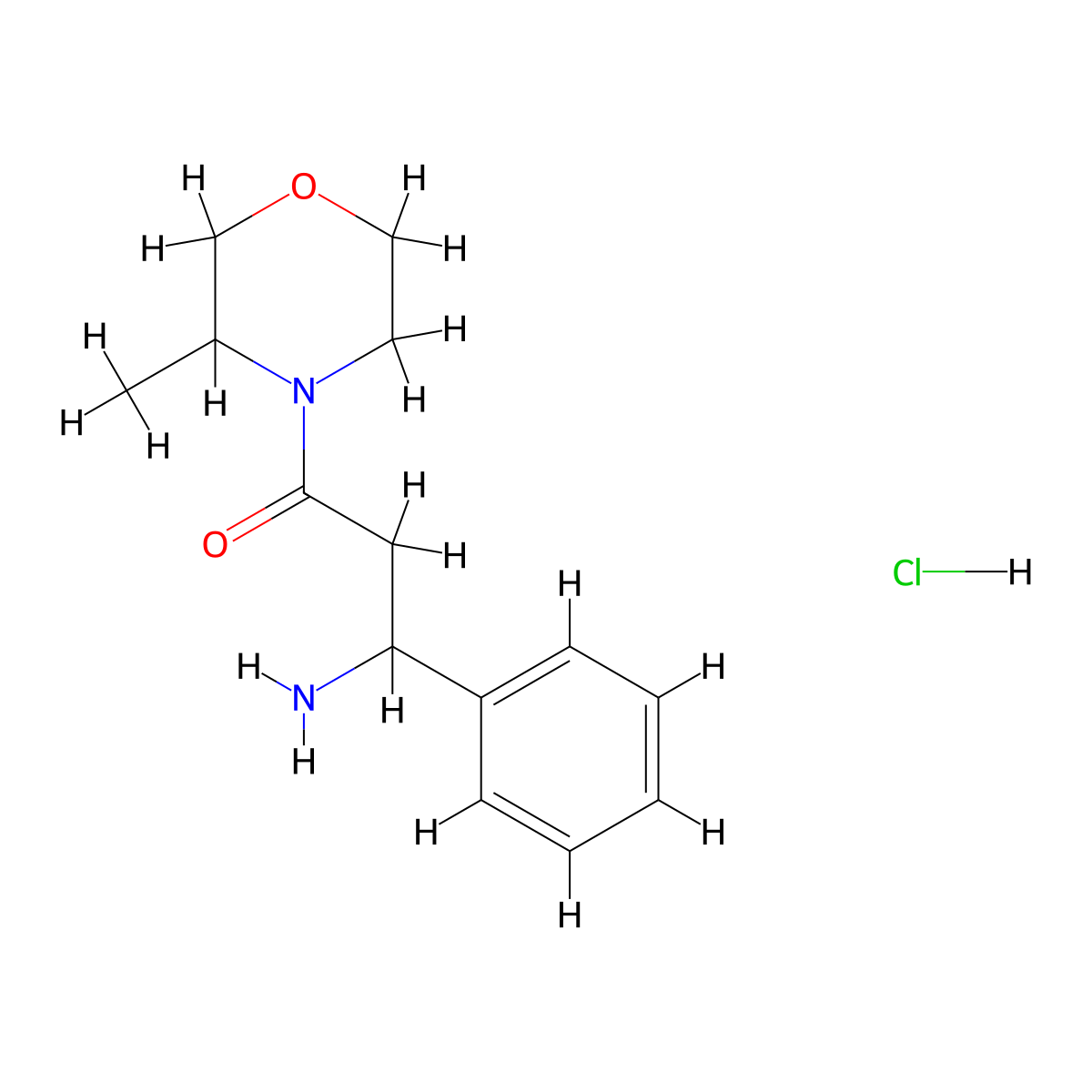 3-Amino-1-(3-methylmorpholin-4-yl)-3-phenylpropan-1-one hydrochloride molecular structure, CAS 1423031-84-8