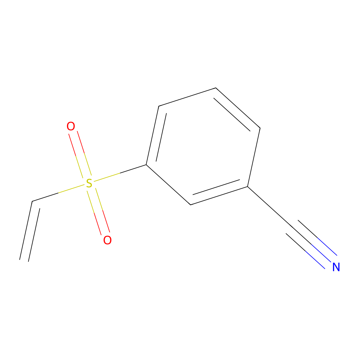 3-(Ethenesulfonyl)benzonitrile molecular structure, CAS 1423031-94-0