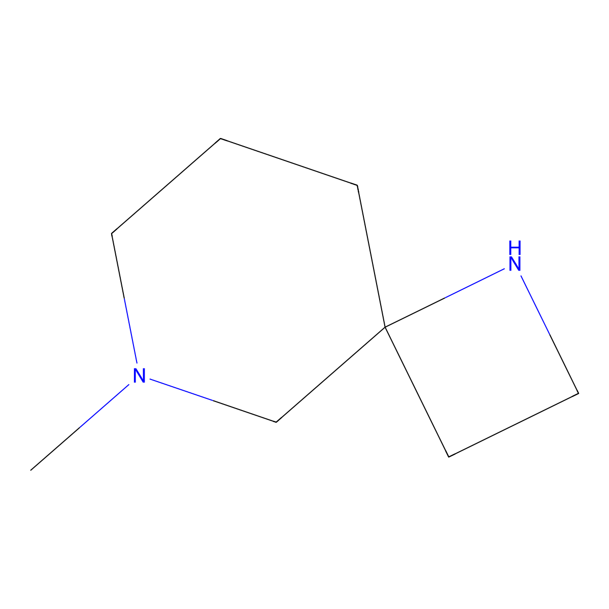 6-Methyl-1,6-diazaspiro[3.5]nonane molecular structure, CAS 1423032-19-2