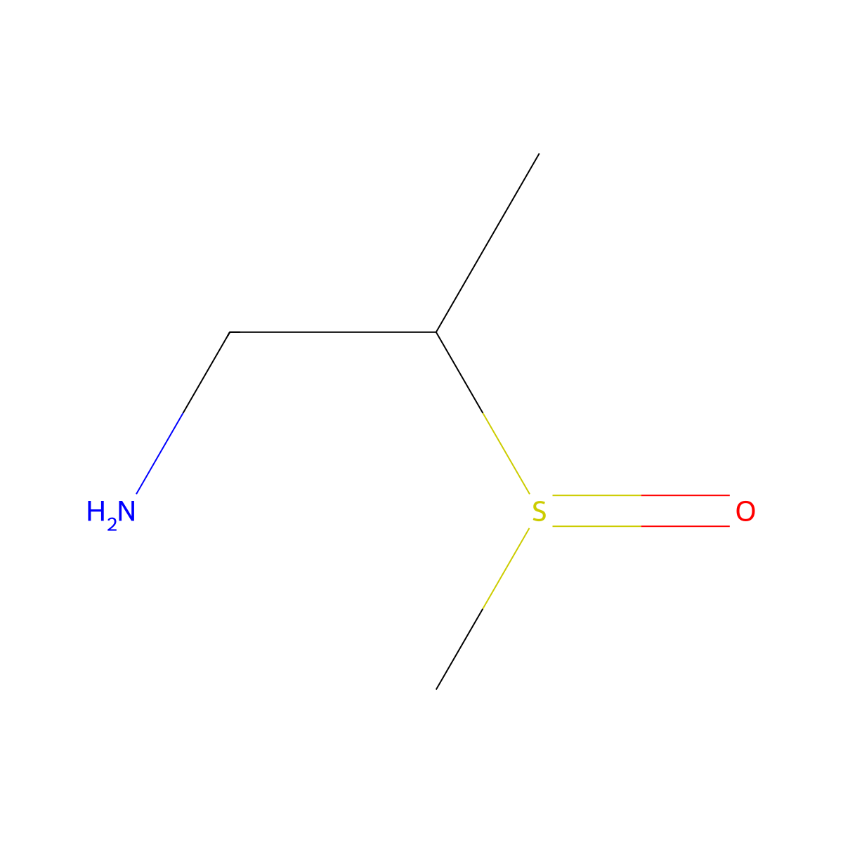 2-Methanesulfinylpropan-1-amine molecular structure, CAS 1423032-24-9