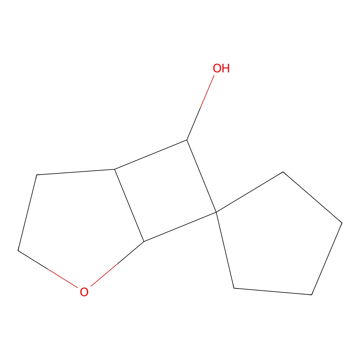 4-Oxaspiro(bicyclo(3.2.0)heptane-6,1'-cyclopentane)-7-ol molecular structure, CAS 1423032-49-8