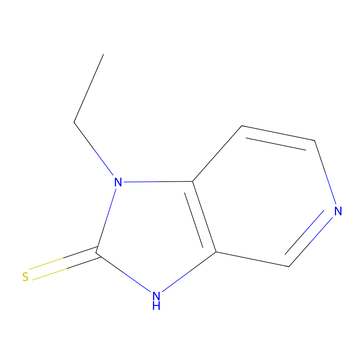 1-ethyl-1H-imidazo[4,5-c]pyridine-2-thiol molecular structure, CAS 1423032-56-7