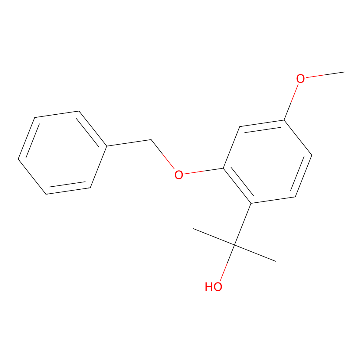 2-[2-(Benzyloxy)-4-methoxyphenyl]propan-2-ol molecular structure, CAS 1423032-65-8