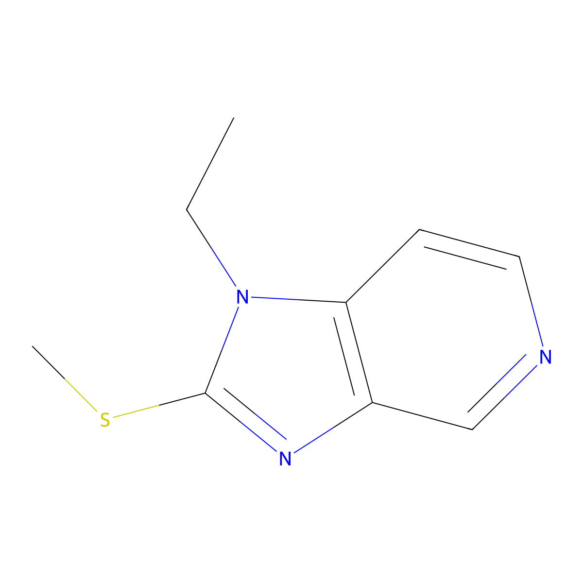 1-ethyl-2-(methylsulfanyl)-1H-imidazo[4,5-c]pyridine molecular structure, CAS 1423032-66-9