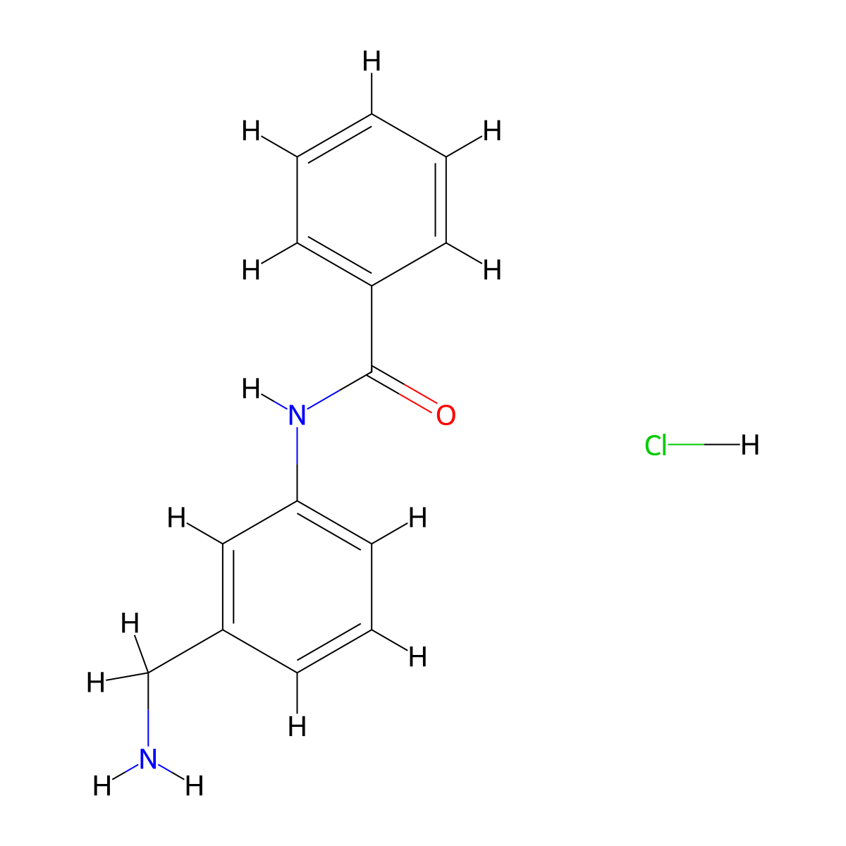 N-[3-(aminomethyl)phenyl]benzamide hydrochloride molecular structure, CAS 1423032-67-0