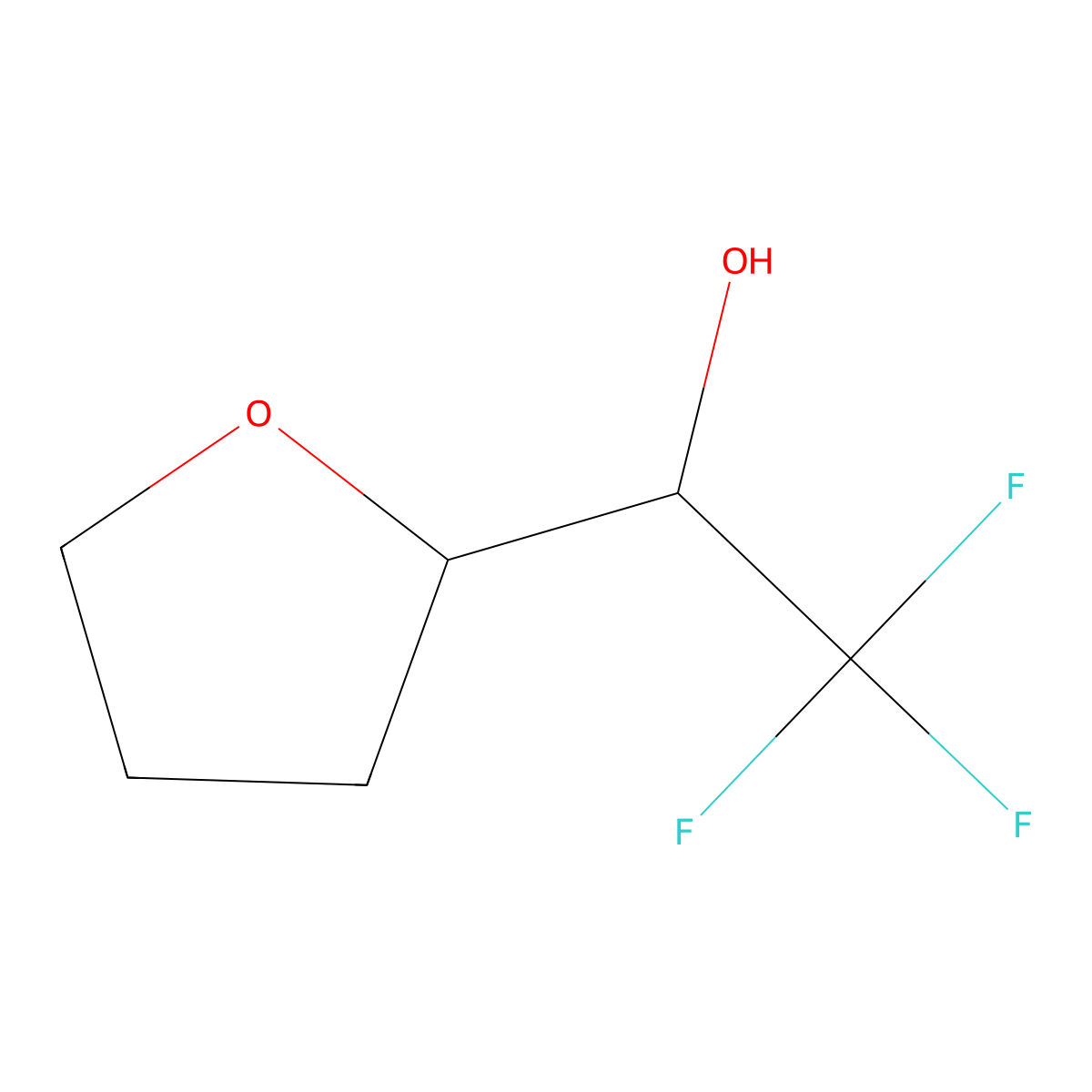 2,2,2-Trifluoro-1-(oxolan-2-yl)ethan-1-ol molecular structure, CAS 1423032-73-8