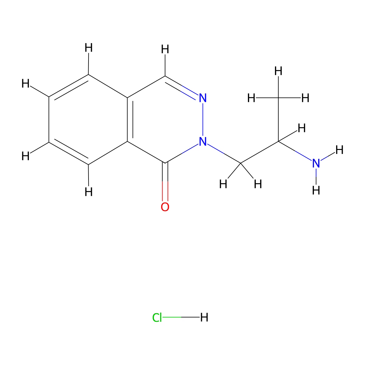2-(2-Aminopropyl)-1,2-dihydrophthalazin-1-one hydrochloride molecular structure, CAS 1423033-51-5