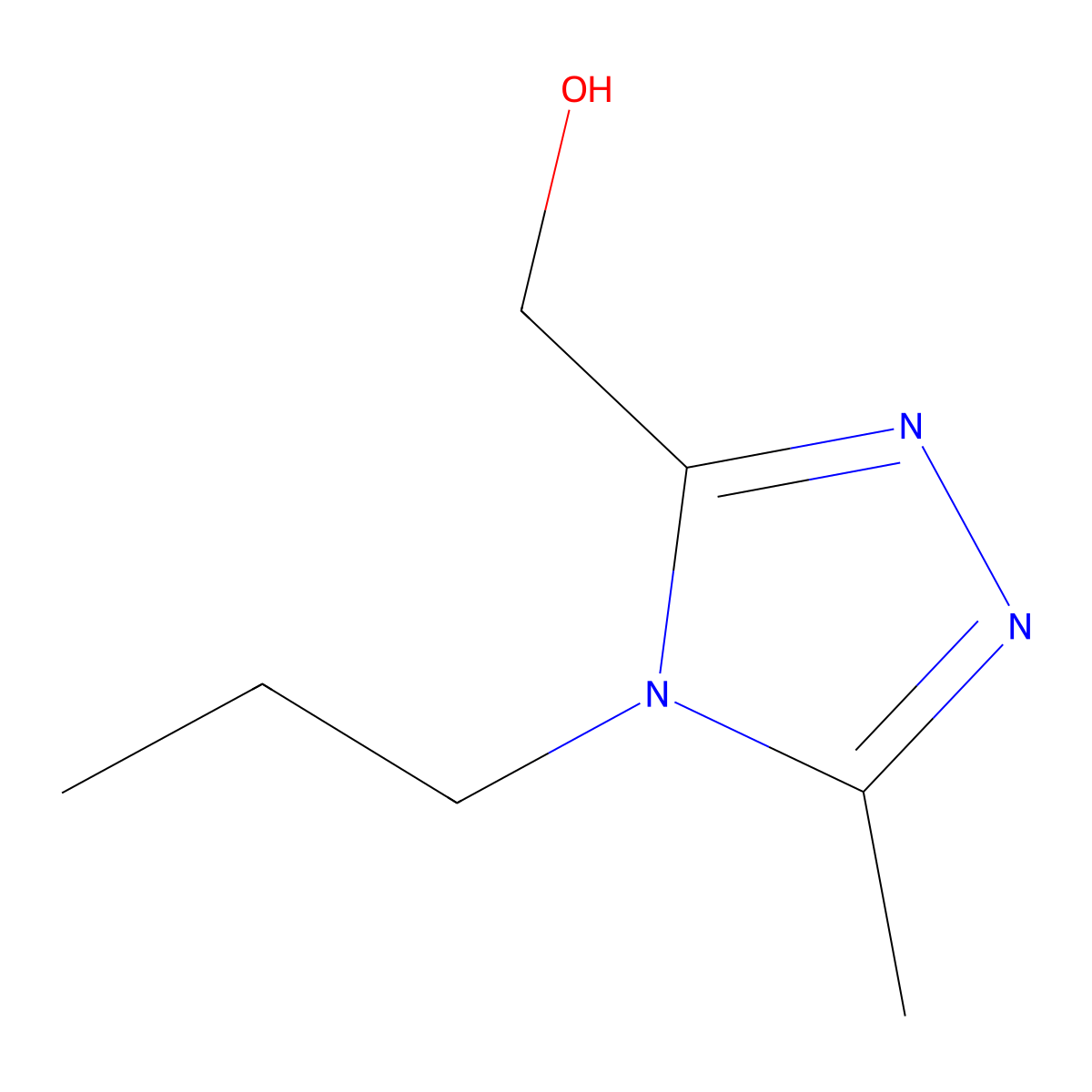 (5-methyl-4-propyl-4H-1,2,4-triazol-3-yl)methanol molecular structure, CAS 1423033-55-9