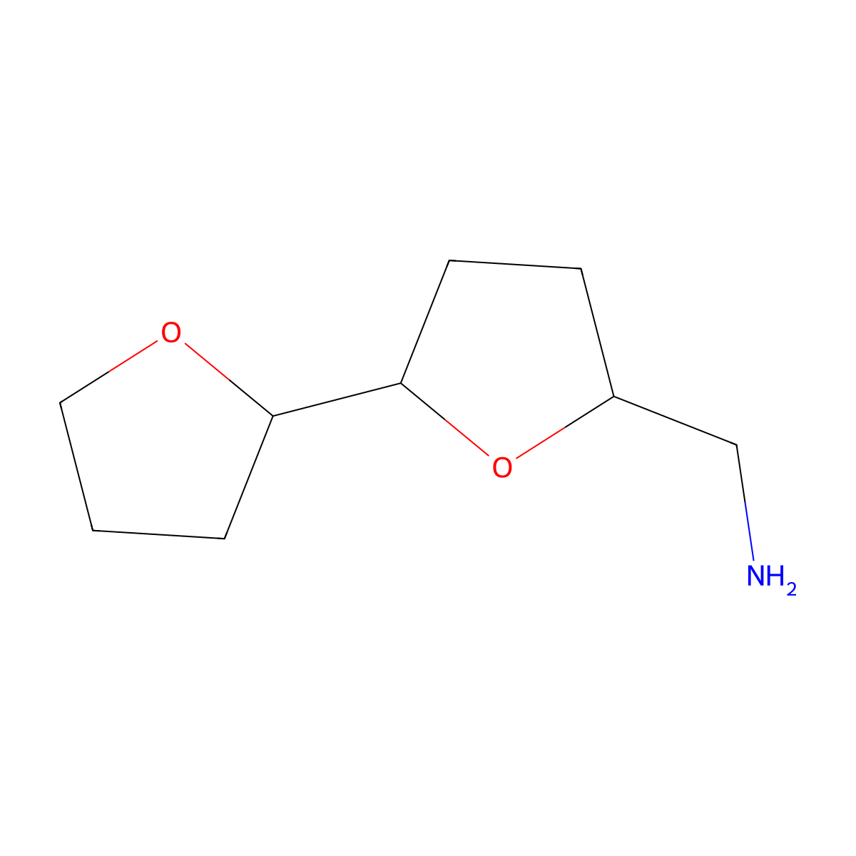 [5-(Oxolan-2-yl)oxolan-2-yl]methanamine molecular structure, CAS 1423033-62-8