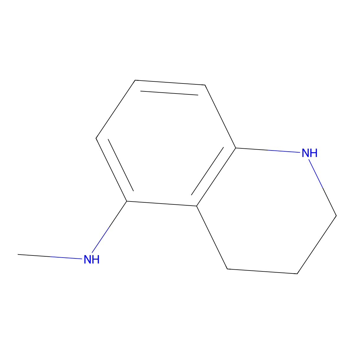 N-methyl-1,2,3,4-tetrahydroquinolin-5-amine molecular structure, CAS 1423033-78-6