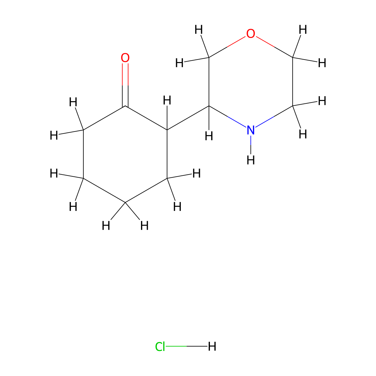 2-(Morpholin-3-yl)cyclohexan-1-one hydrochloride molecular structure, CAS 1423034-06-3
