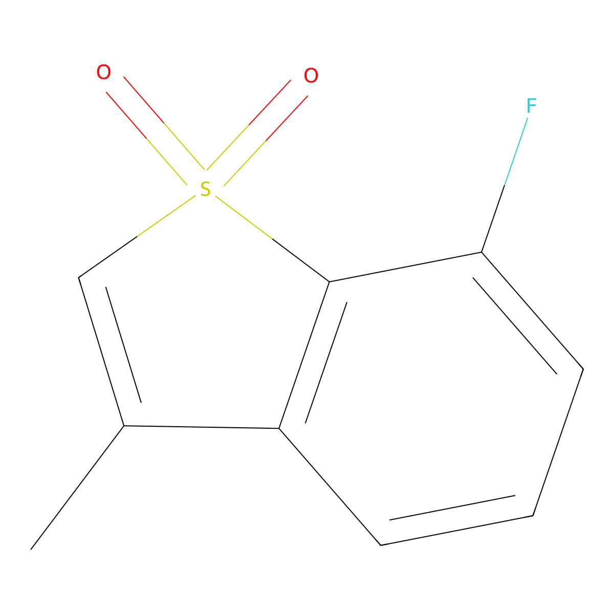 7-Fluoro-3-methyl-1lambda6-benzothiophene-1,1-dione molecular structure, CAS 1423034-13-2