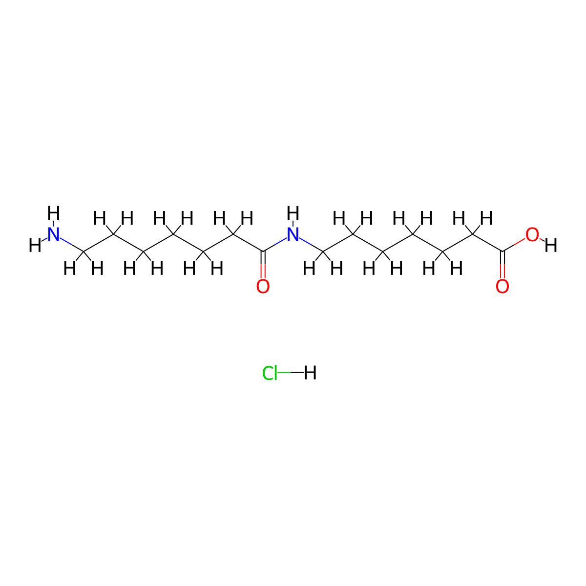 7-(7-Aminoheptanamido)heptanoic acid hydrochloride molecular structure, CAS 1423034-53-0