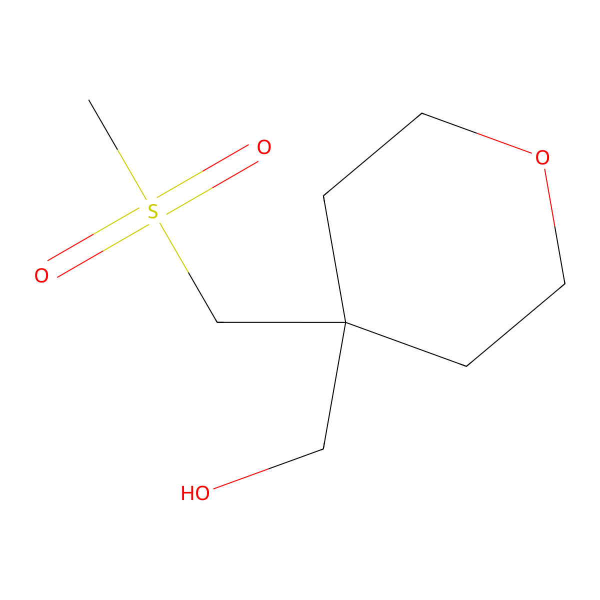 [4-(Methanesulfonylmethyl)oxan-4-yl]methanol molecular structure, CAS 1423034-66-5