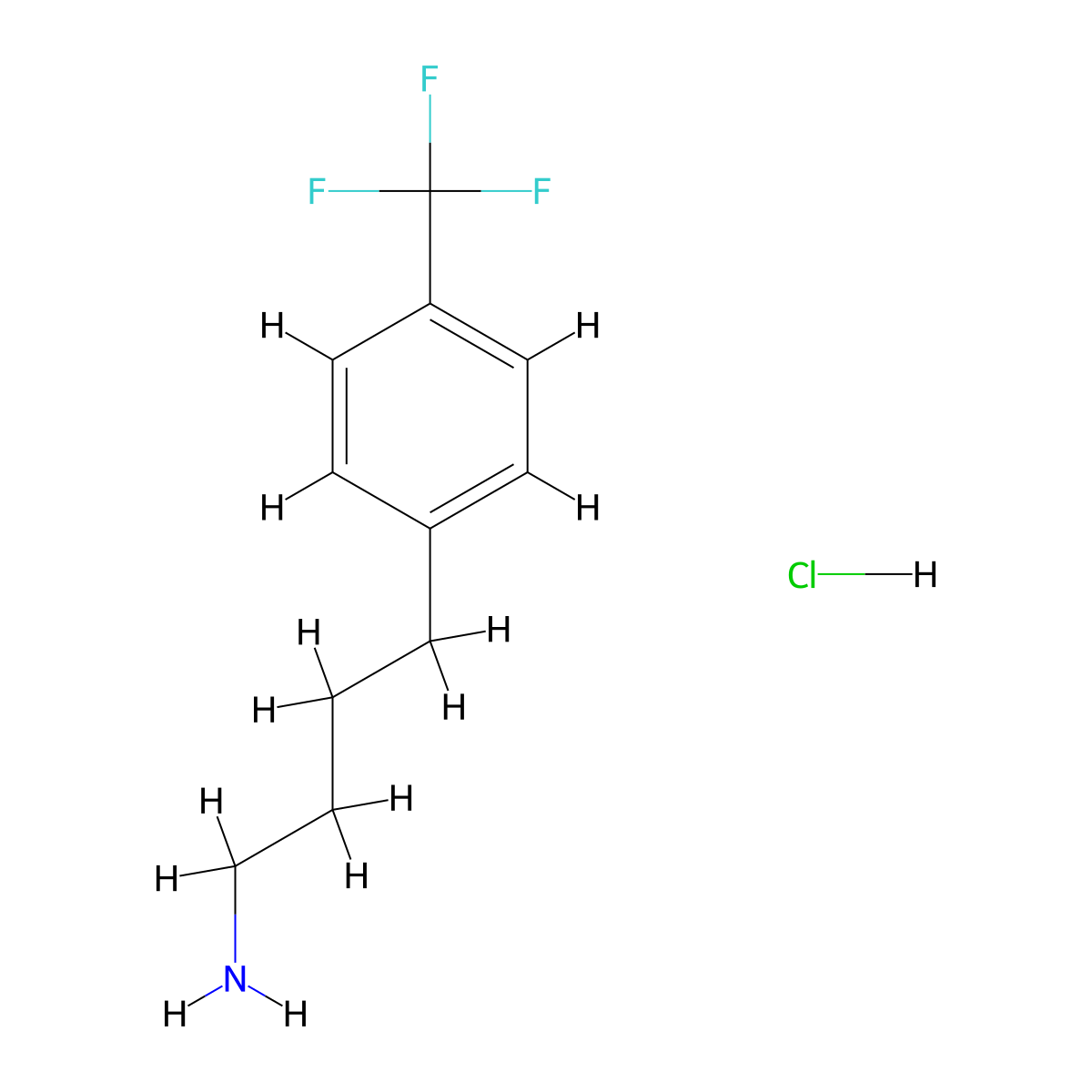 4-[4-(Trifluoromethyl)phenyl]butan-1-amine hydrochloride molecular structure, CAS 1423034-77-8