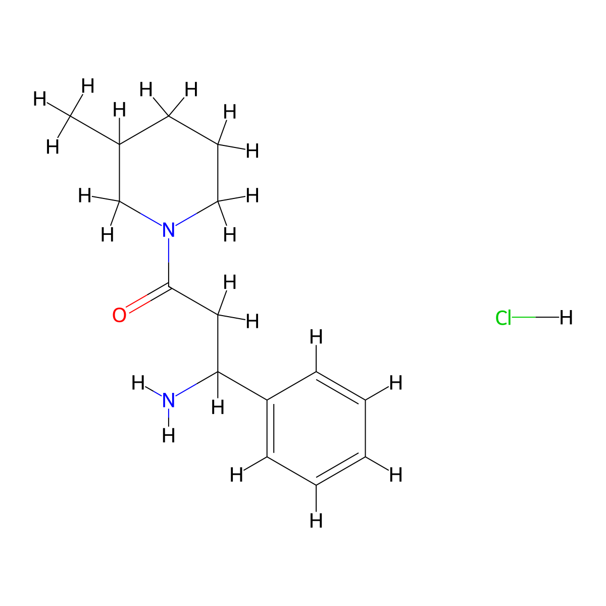 3-Amino-1-(3-methylpiperidin-1-yl)-3-phenylpropan-1-one hydrochloride molecular structure, CAS 1423034-78-9