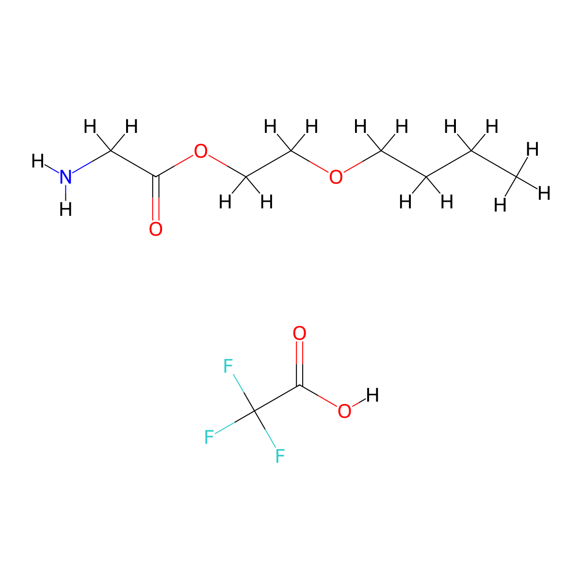 Gly-obg tfa molecular structure, CAS 1423037-49-3
