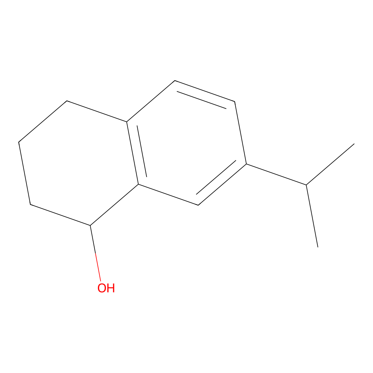 (1S)-7-(propan-2-yl)-1,2,3,4-tetrahydronaphthalen-1-ol molecular structure, CAS 1423040-90-7