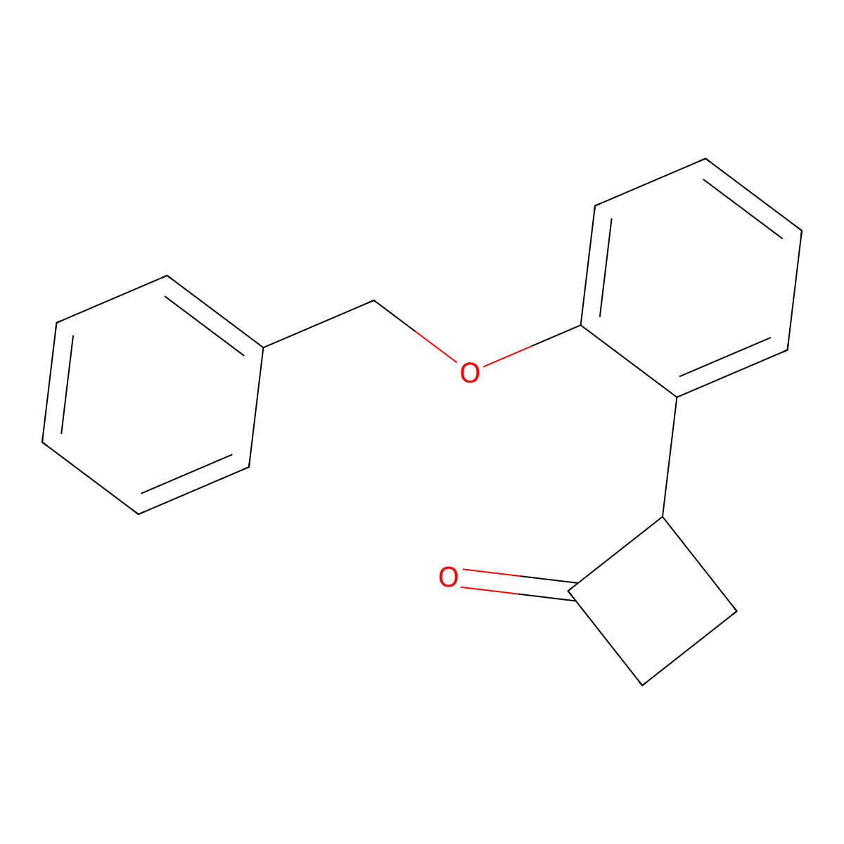 2-[2-(Benzyloxy)phenyl]cyclobutan-1-one molecular structure, CAS 1423047-01-1