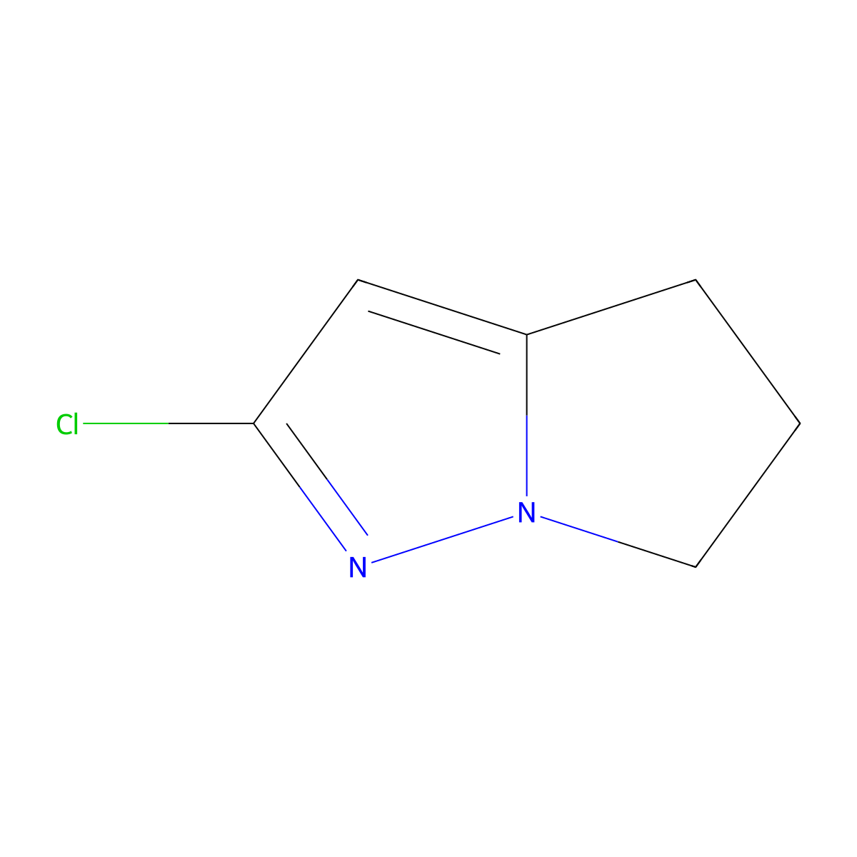 2-Chloro-5,6-dihydro-4H-pyrrolo[1,2-b]pyrazole molecular structure, CAS 1423078-46-9
