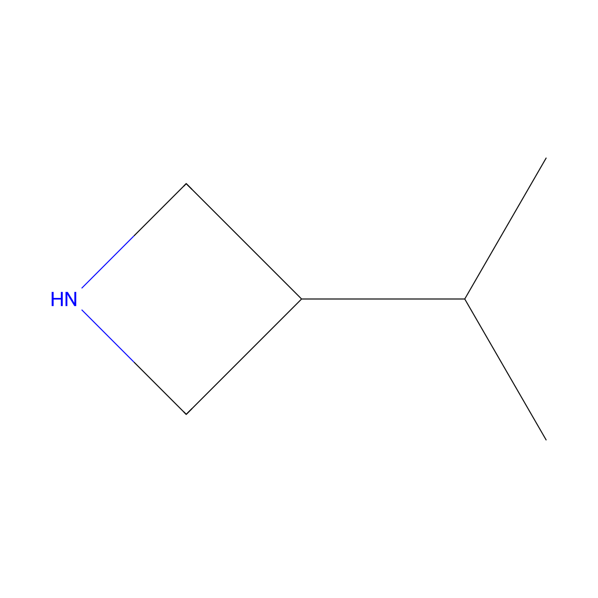 3-(Propan-2-yl)azetidine molecular structure, CAS 1423116-93-1