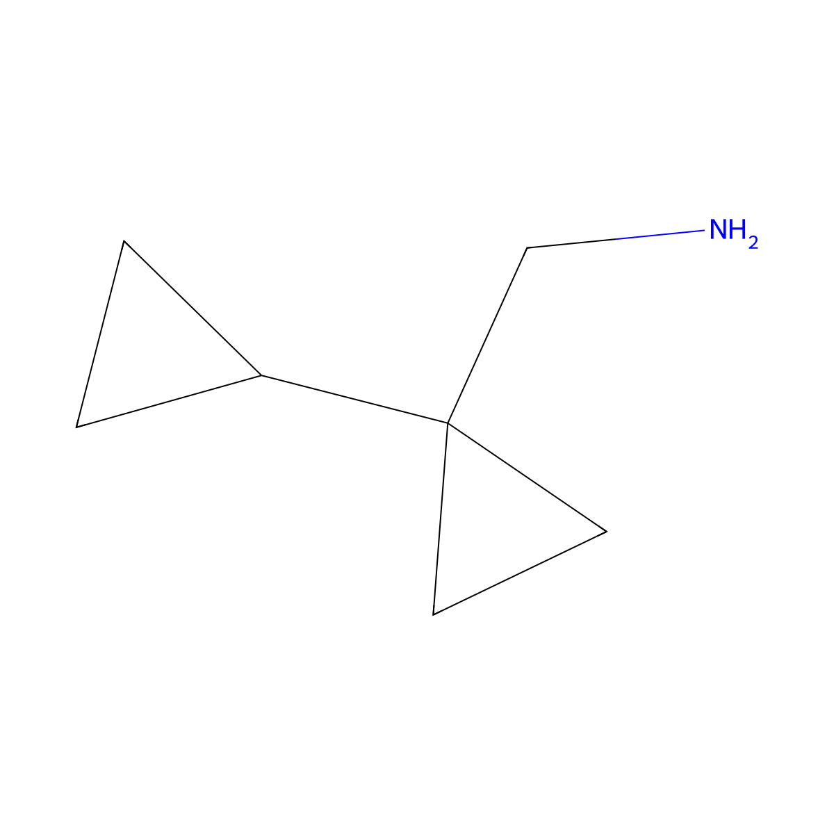 (1-Cyclopropylcyclopropyl)methanamine molecular structure, CAS 1423117-14-9