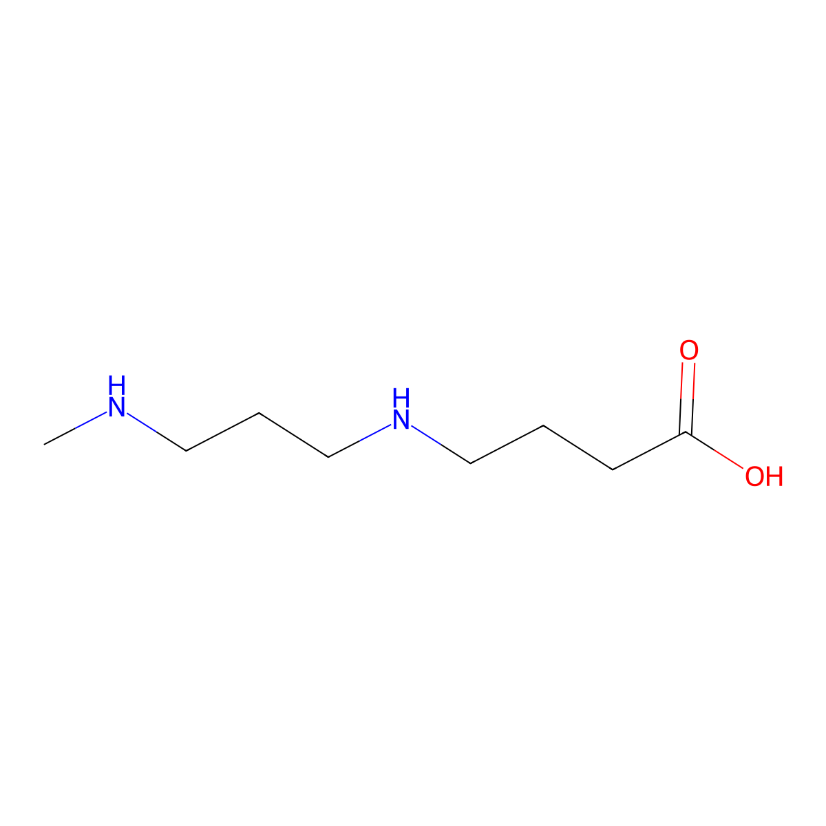 4-{[3-(Methylamino)propyl]amino}butanoic acid molecular structure, CAS 1423117-15-0