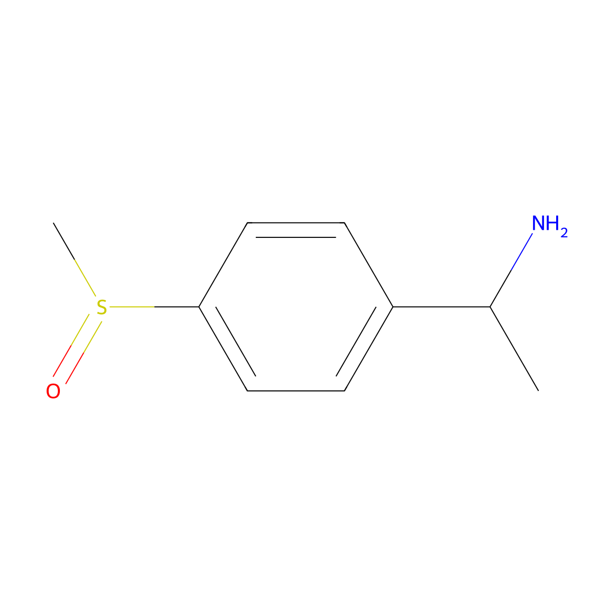 1-(4-Methanesulfinylphenyl)ethan-1-amine molecular structure, CAS 1423117-65-0
