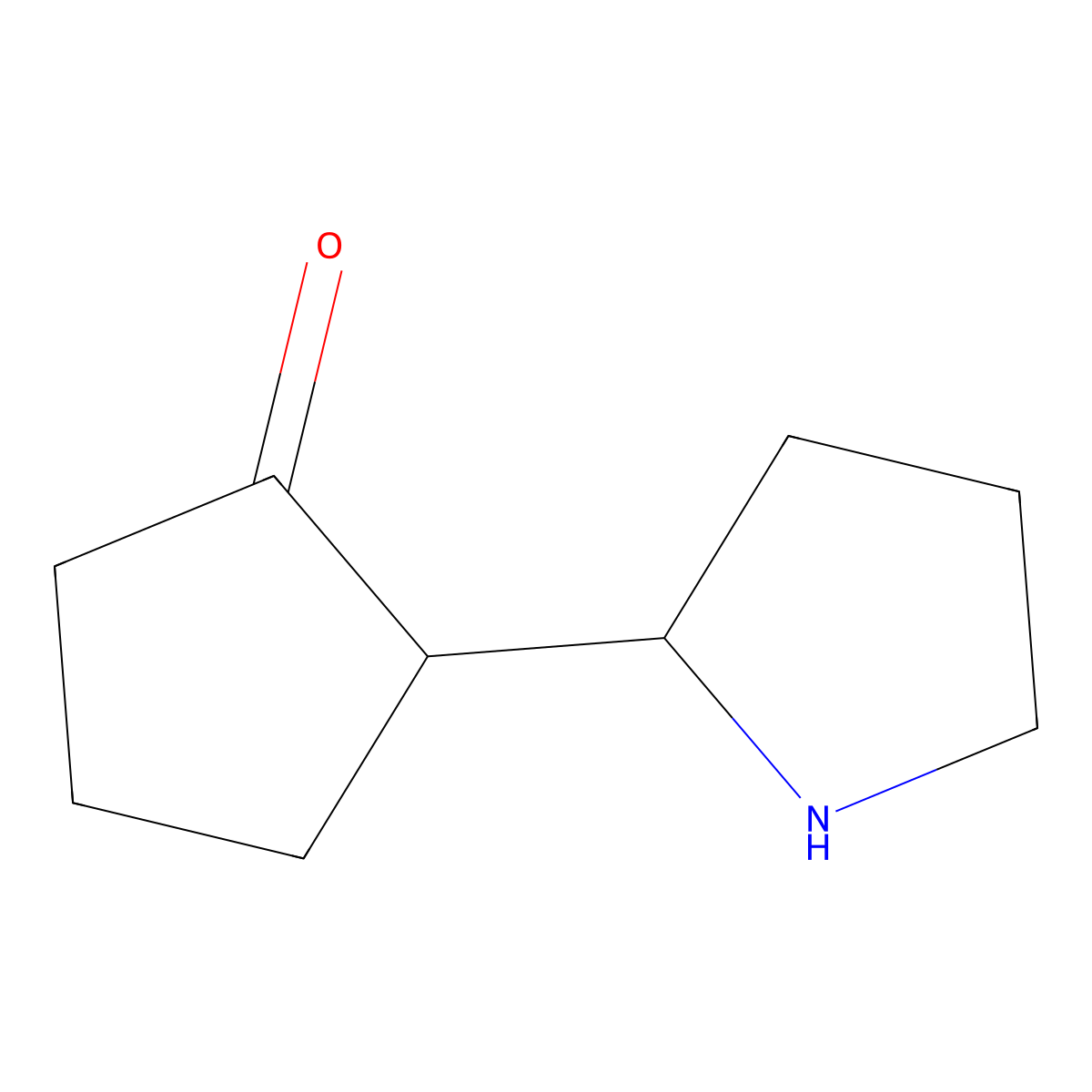 2-(Pyrrolidin-2-yl)cyclopentan-1-one molecular structure, CAS 1423117-68-3