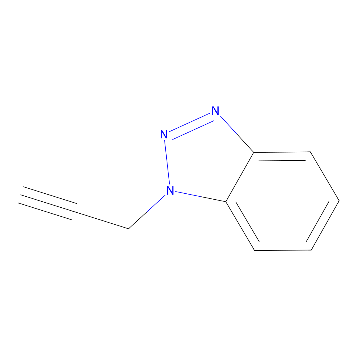 1-Propargyl-1H-benzotriazole molecular structure, CAS 142321-23-1